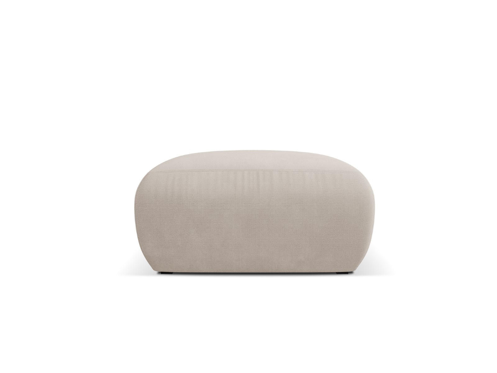 POUF Molino aus strukturiertem Stoff beige - Beige, Textil (75/36/75cm) - Micadoni
