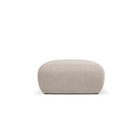 POUF Molino aus strukturiertem Stoff beige - Beige, Textil (75/36/75cm) - Micadoni