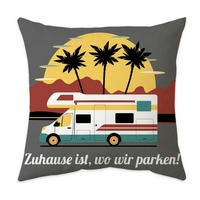 ZIERKISSEN 45x45 cm Wohnmobil Motiv - Multicolor, Textil (45/45cm)