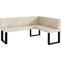 ECKBANK PETER_U - Creme, Textil (128/168cm) - Meblini