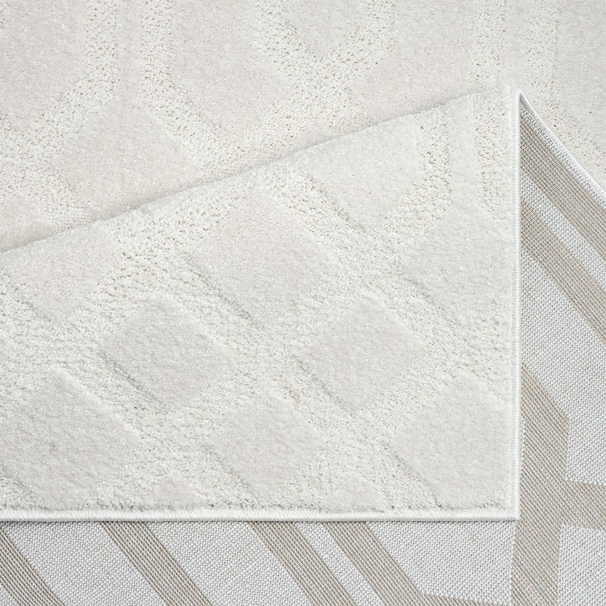 KURZFLOR-TEPPICH Flair 138 Creme 200x290 cm - Creme, Textil (200/290cm) - carpet city
