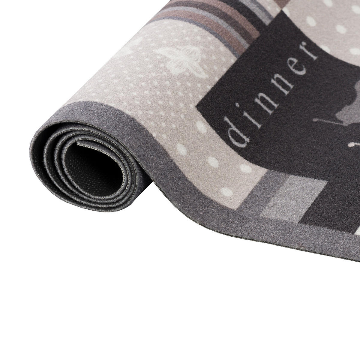 KÜCHENLÄUFER TEPPICH TRENDY BISTRO BEIGE BRAUN - Braun, Textil (45/145cm) - Pergamon