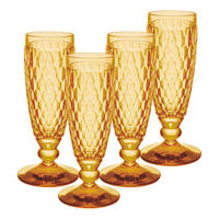SEKTGLÄSER Boston Coloured Saffron 145 ml 4er Set - Gelb, Glas (0.145L) - Villeroy & Boch