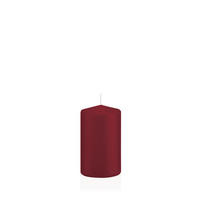 STUMPENKERZEN Bordeaux Ø 58 x 100 mm, 16 Stück - Bordeaux, Paraffin (6/10cm) - Wiedemann Kerzen