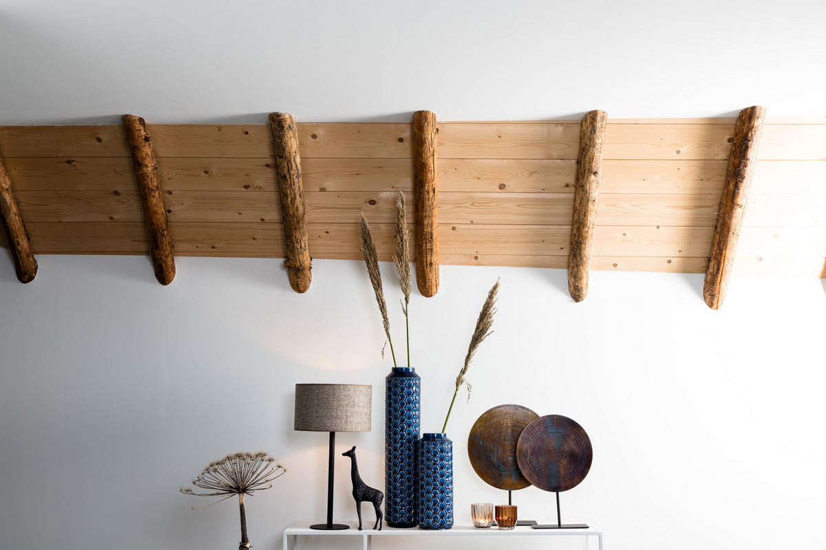 LAMPENFUSS Rodrigo Schwarz Ø18/37,5 cm - Schwarz, Metall (18/18/37.5cm) - Light & Living