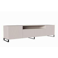 TV-SCHRANK Kaschmir NOELI Mit Gerillter Front - Beige, Holzwerkstoff (200/53/41cm) - Sepro Meble