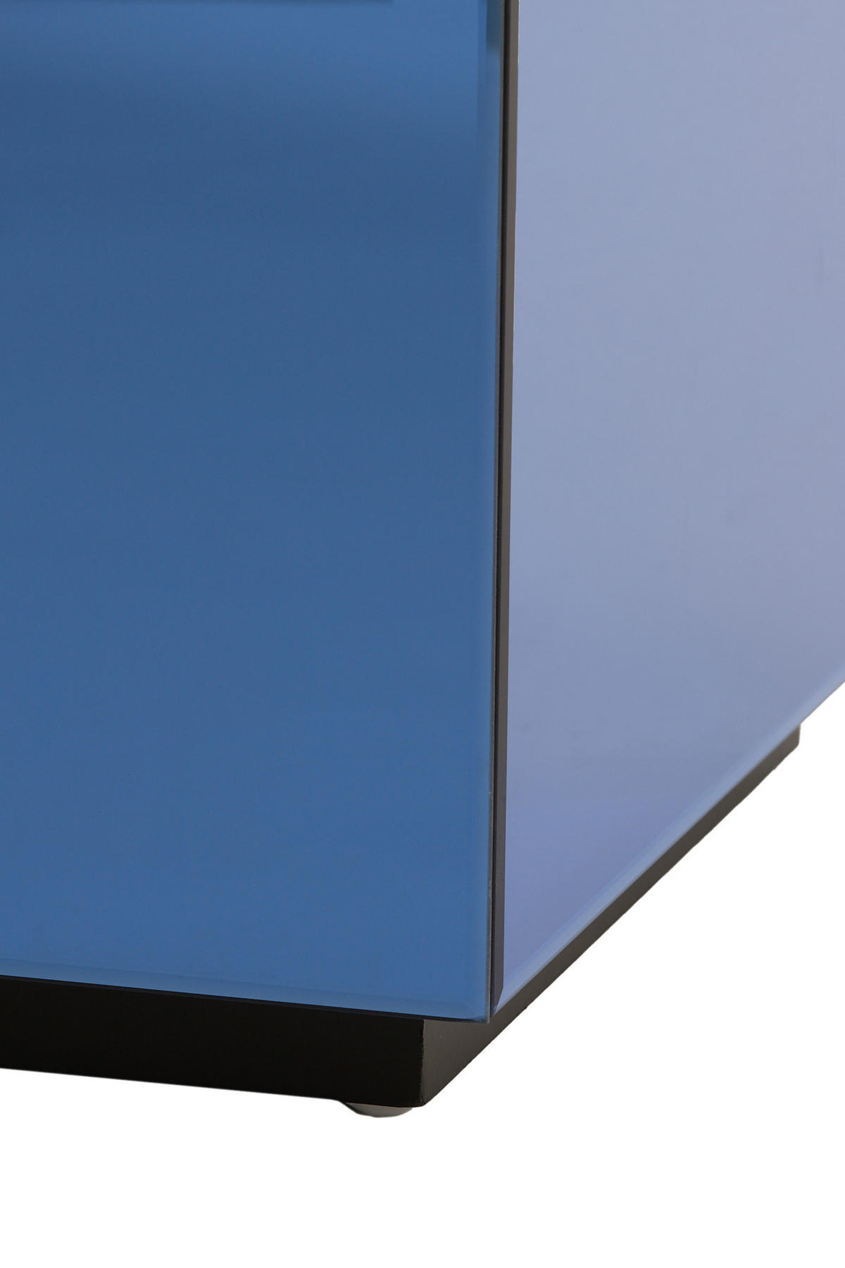 BLUMENSÄULE Daxton Blau 30/30/80 cm - Blau, Glas (30/30/80cm) - Light & Living