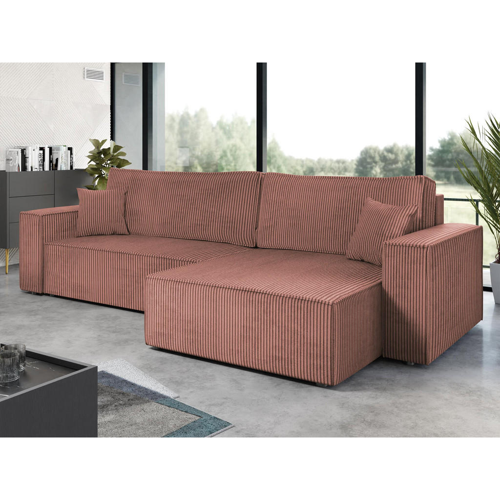 Thumbnail - Mirjan24 Ecksofa, Rosa, Textil, 6-Sitzer, L-Form,L-Form, 272x145 cm, Wohnzimmer, Sofas & Couches, Wohnlandschaften, Ecks...