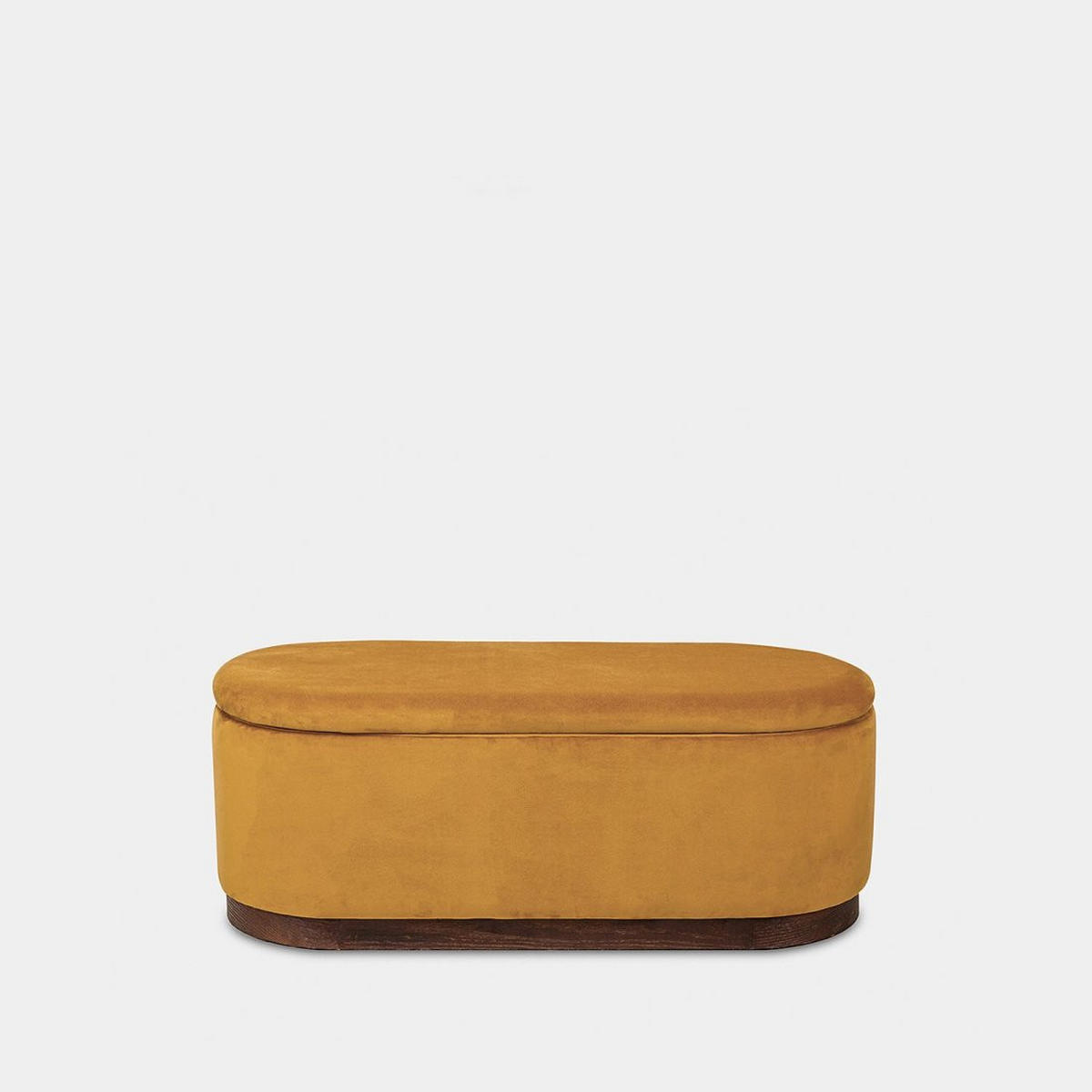 KOMMODE Isola Senf / Gelb 100 cm x 40 cm - Dunkelgelb, Textil (100/40/40cm) - Klast Home