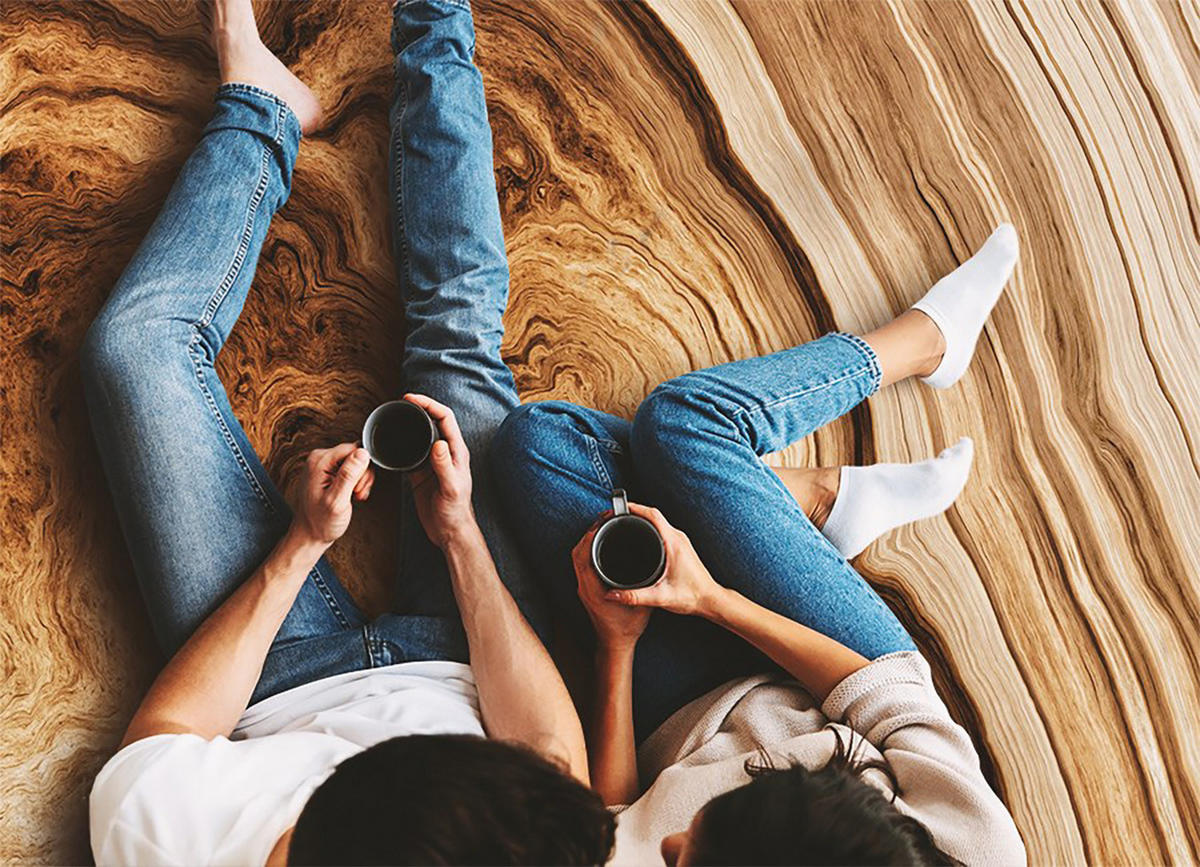 VINYL TEPPICH 80x120 cm Holzmaserung - Braun, Kunststoff (80/120cm) - TULUP