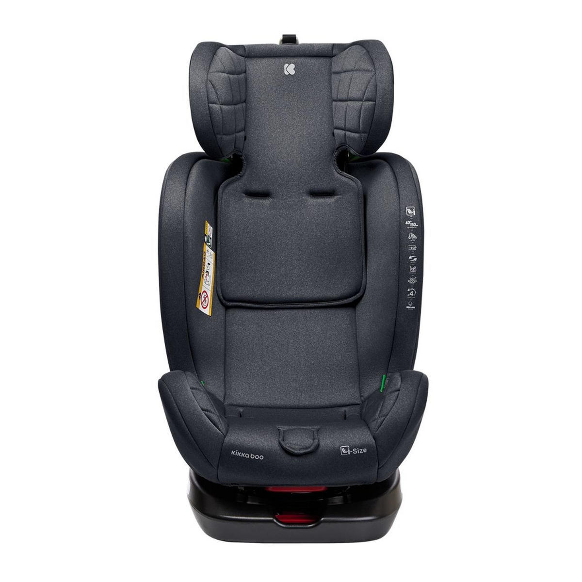 KINDERSITZ i-Trip i-Size grau (40-150 cm) Gruppe 0+/1/2/3 verstellbar Isofix - Grau, Kunststoff (46/62/50cm) - Kikka boo