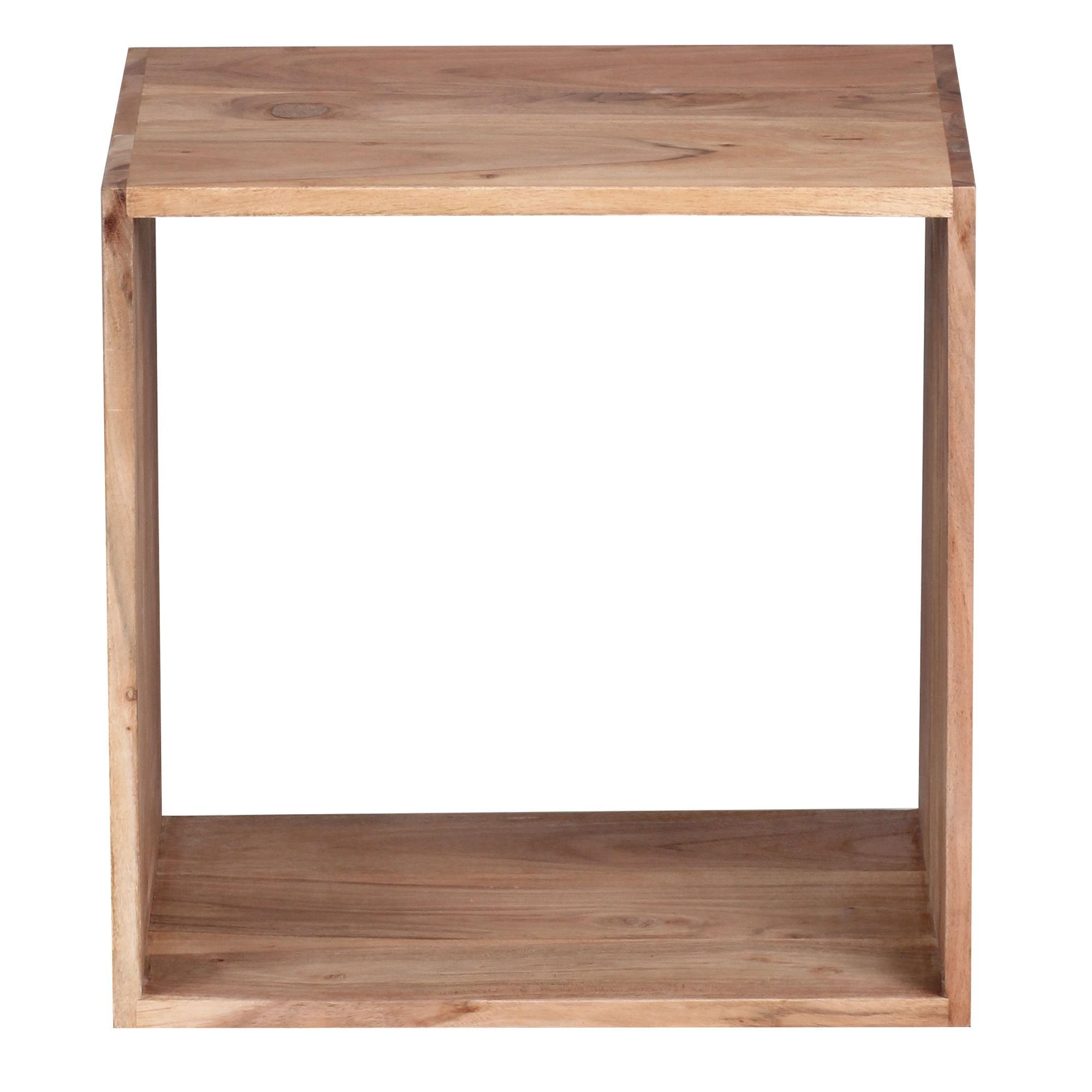 STANDREGAL CANISIUS Akazie Cube Regal - Akaziefarben, Holz (43.5/43.5/33cm) - tinkaro
