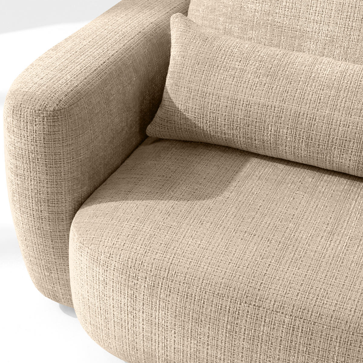 SESSEL ELOSA - Beige, Holz/Textil (145/85/115cm) - KONSIMO®