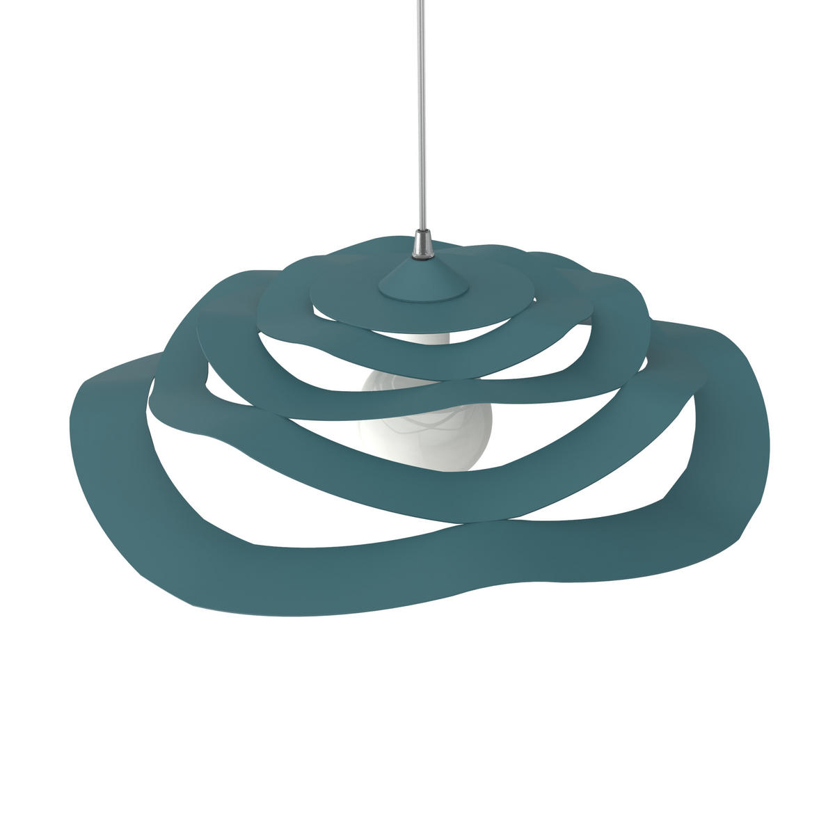 HÄNGELEUCHTE - Blau, Metall (60/60/15cm) - Lumicom