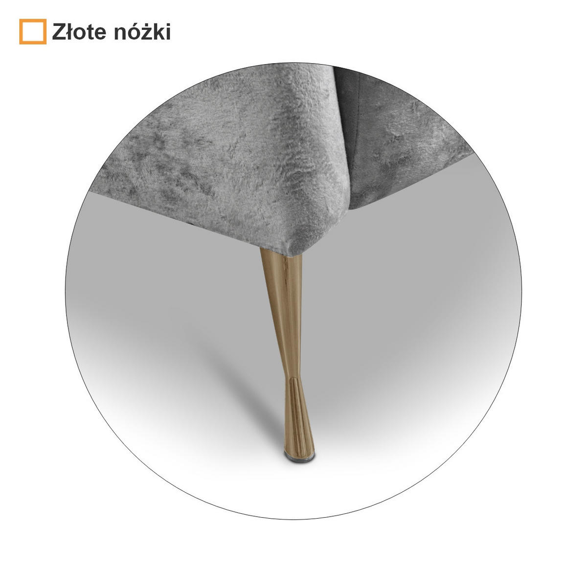 POLSTERSESSEL Adria mit Metallfüßen - Goldfarben/Grau, Holzwerkstoff/Textil (87/78/83cm) - Ravio