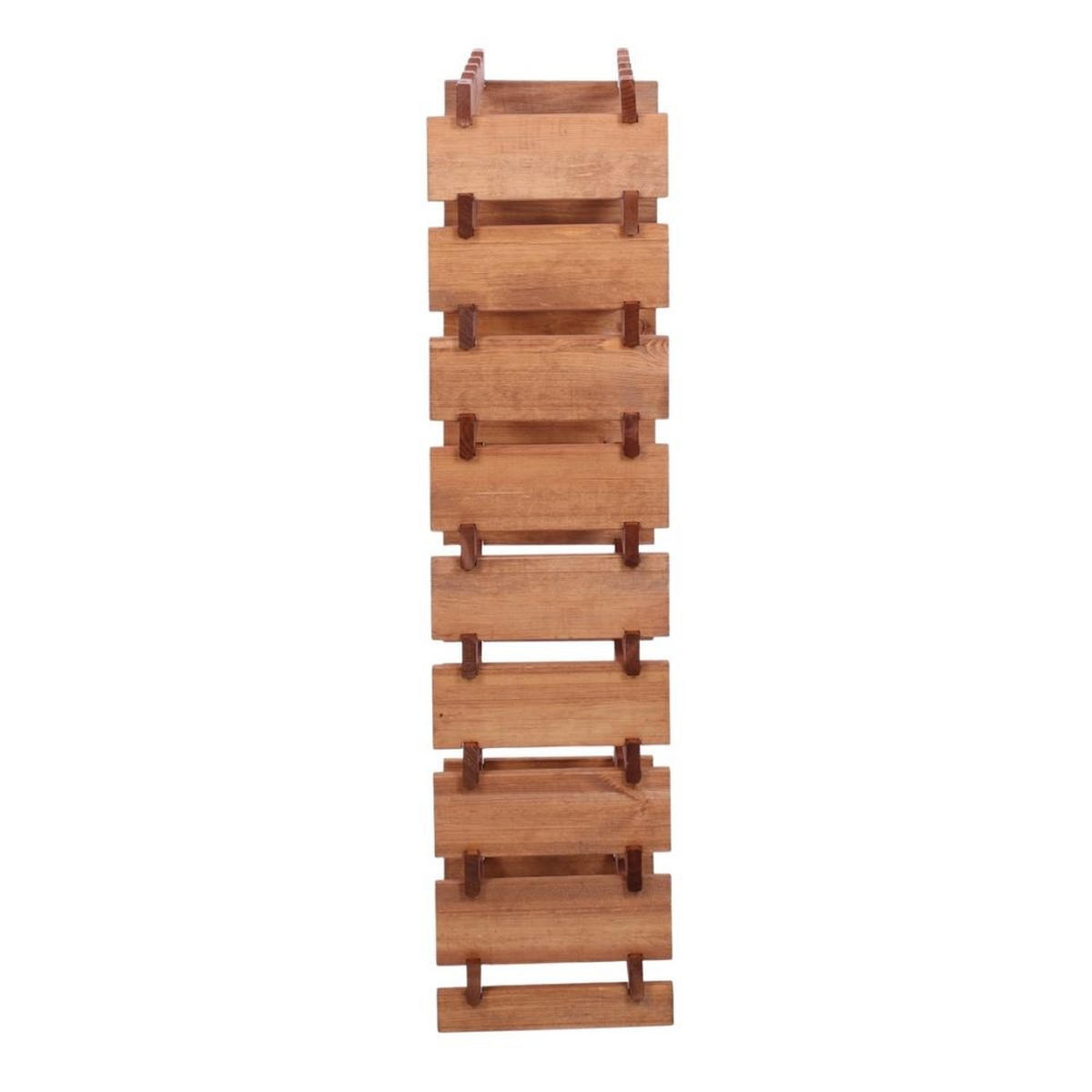 WEINREGAL VINOTECA FLEX PRO HxBxT 121x46x28cm 36 Flaschen auf 9 Ebenen Braun geölt - Braun, Holz (46/121/28cm) - PROREGAL