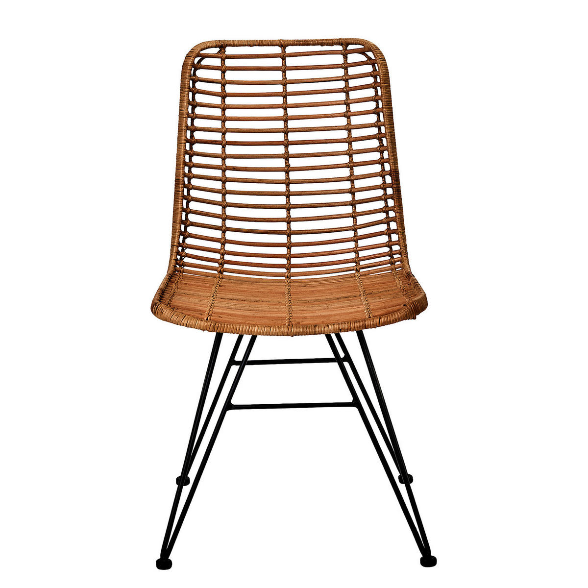 STUHL (2er Set) Hacienda - Braun, Naturmaterialien (58/90/48cm) - Butlers