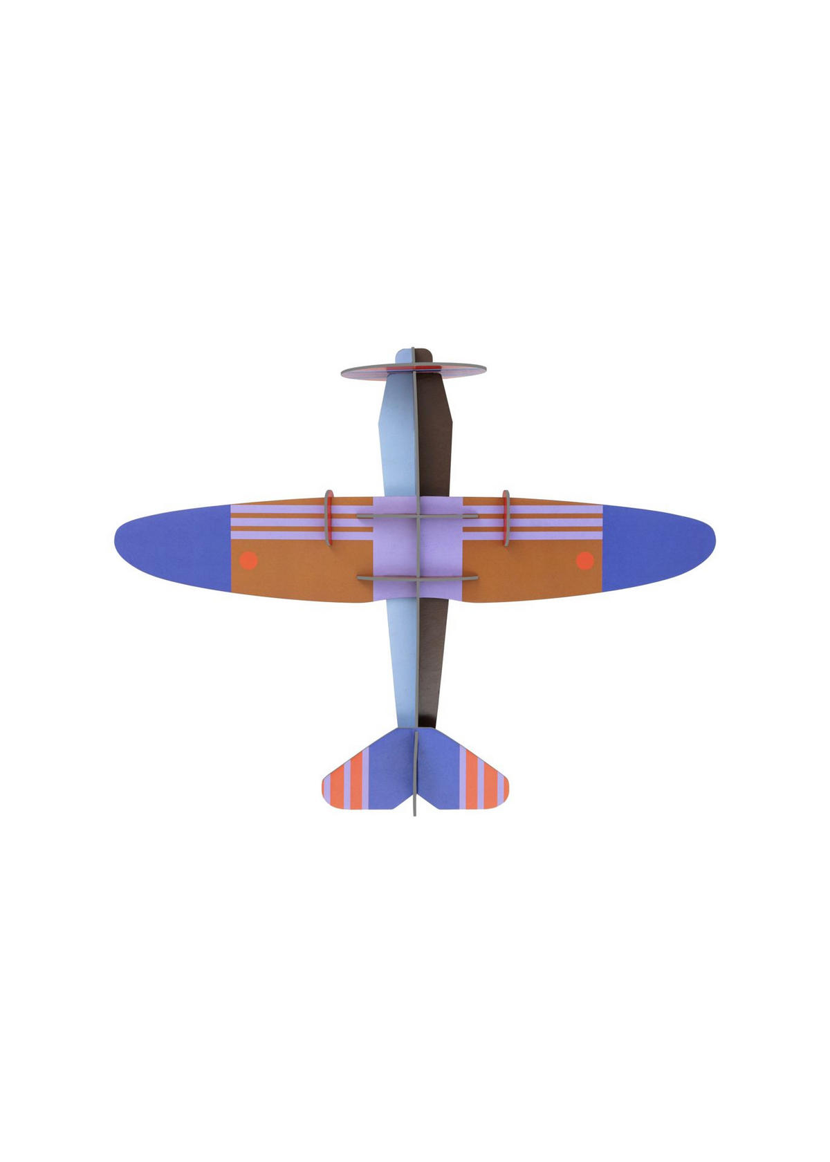 WANDDEKO Vintage-Papierflugzeug 15/58 cm - Multicolor, Wellpappe (15/58/74cm) - KUNSTLOFT