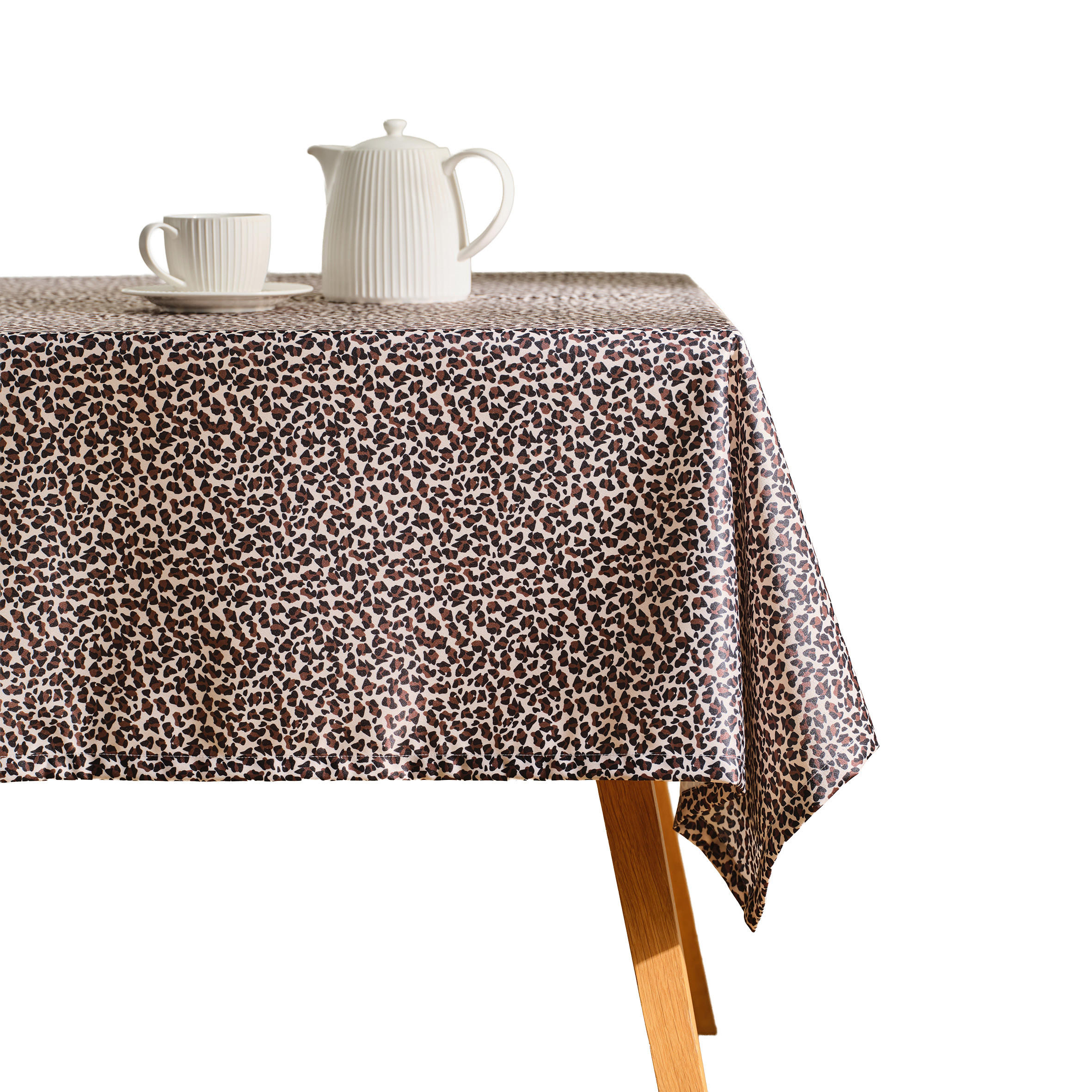 TISCHDECKE Panter 150x220 cm, Beige - Beige, Textil (220/150/1cm) - home&you