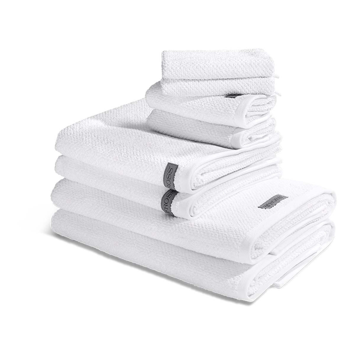 FROTTIERSET Selection 8-teilig - Weiß, Textil (50/100cm) - Ross