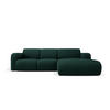 ECKSOFA rechts Molino aus strukturiertem Stoff flaschengrün 4 Sitzplätze - Dunkelgrün, Textil (170/250cm) - Micadoni