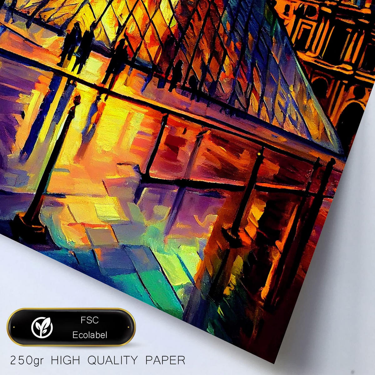 POSTER Set Mit 6 Winkel Im Ölgemälde Stil A3 & A4 Rahmenlos - Klar, Papier (29/3cm) - Nacnic