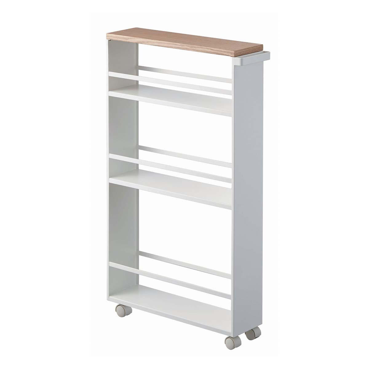 NISCHENWAGEN aus Stahl - Weiß, Metall (13/80.5/47.5cm) - Yamazaki