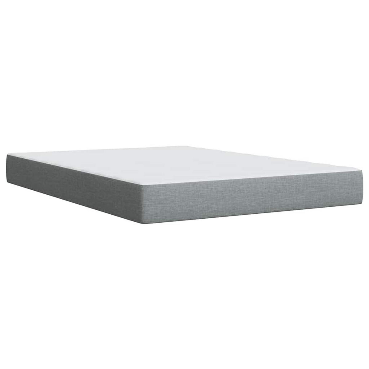 BOXSPRINGBETT 160/200 Cm Grau Gewebe - Grau, Textil (160/200cm) - vidaXL