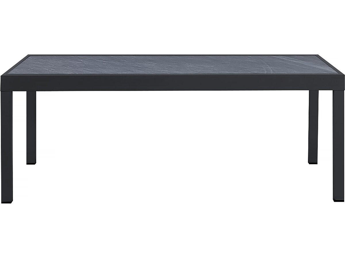 GARTENTISCH lagos Schwarz - Schwarz, Metall (320/105/76cm) - Habitat Garten