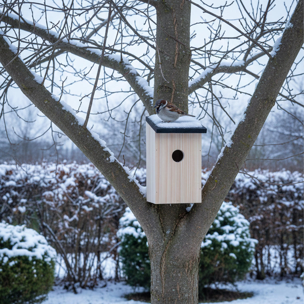 4XNISTKASTEN - Hellbraun, Holz (12/22/14cm) - Relaxdays