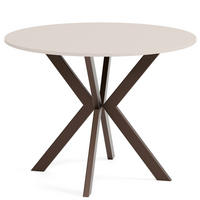 TISCH Kaschmir EWA Ausziehbar - Kaschmir/Braun, Holzwerkstoff (100/100/76cm) - Sepro Meble