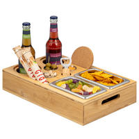 COUCHBAR mit abnehmbarem Deckel, Bambus - Naturfarben, Holz (26/8/40cm) - eluno