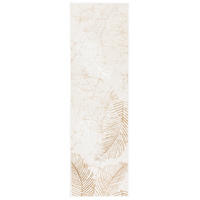 LÄUFER Crystal Braun Palmenblätter 80/1100 cm - Braun, Textil (80/1100cm) - Tapiso