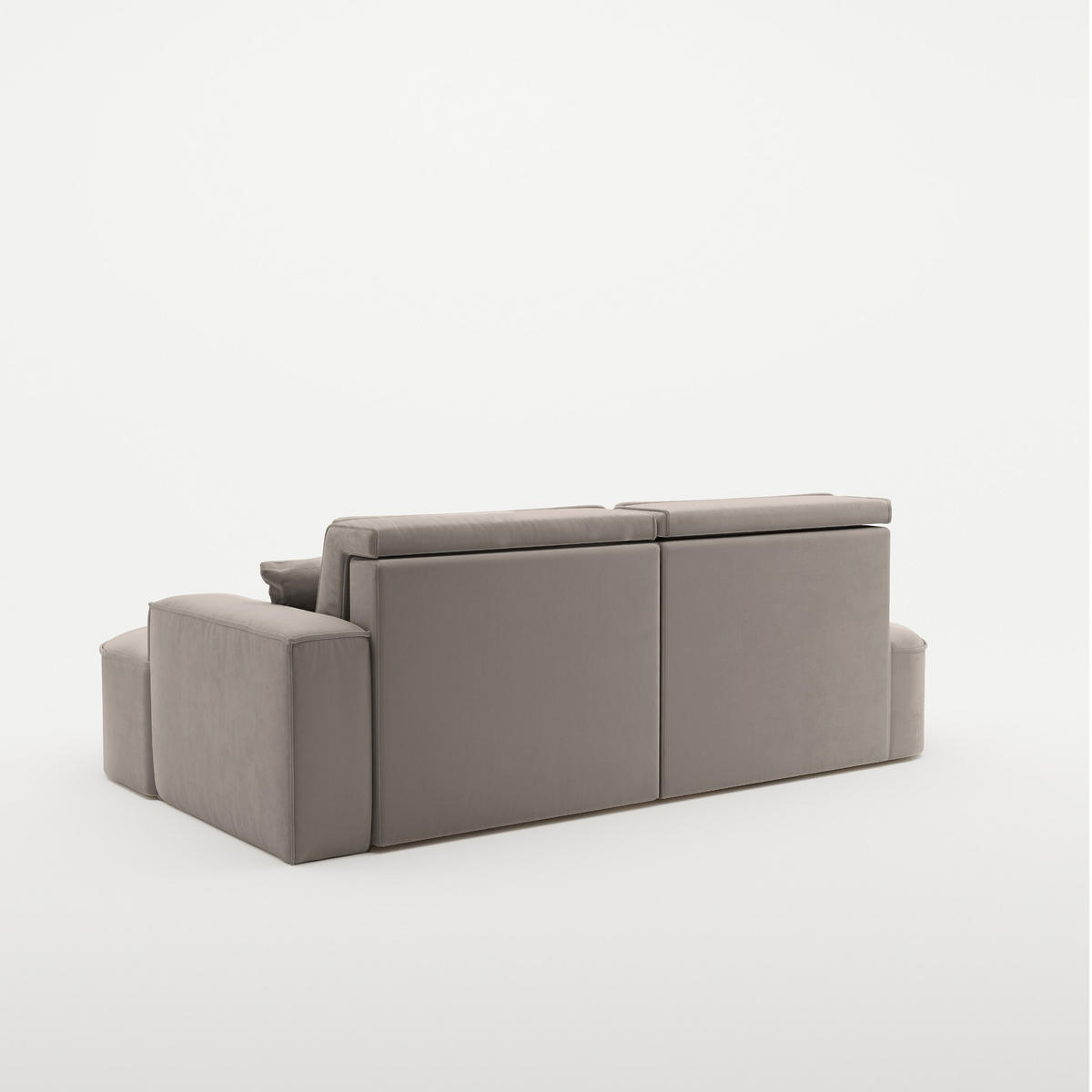 ECKSOFA Modena Pro - Komfort Und Stil Stoff Salvador Hellbeige Rechts - Creme, Holz (278/179cm) - Kaiser Möbel