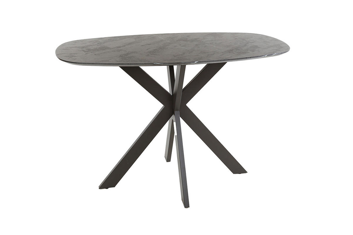 BARTISCH SESTA Schwarz Holz - Schwarz, Holz/Metall (80/93/140cm) - KAWOLA