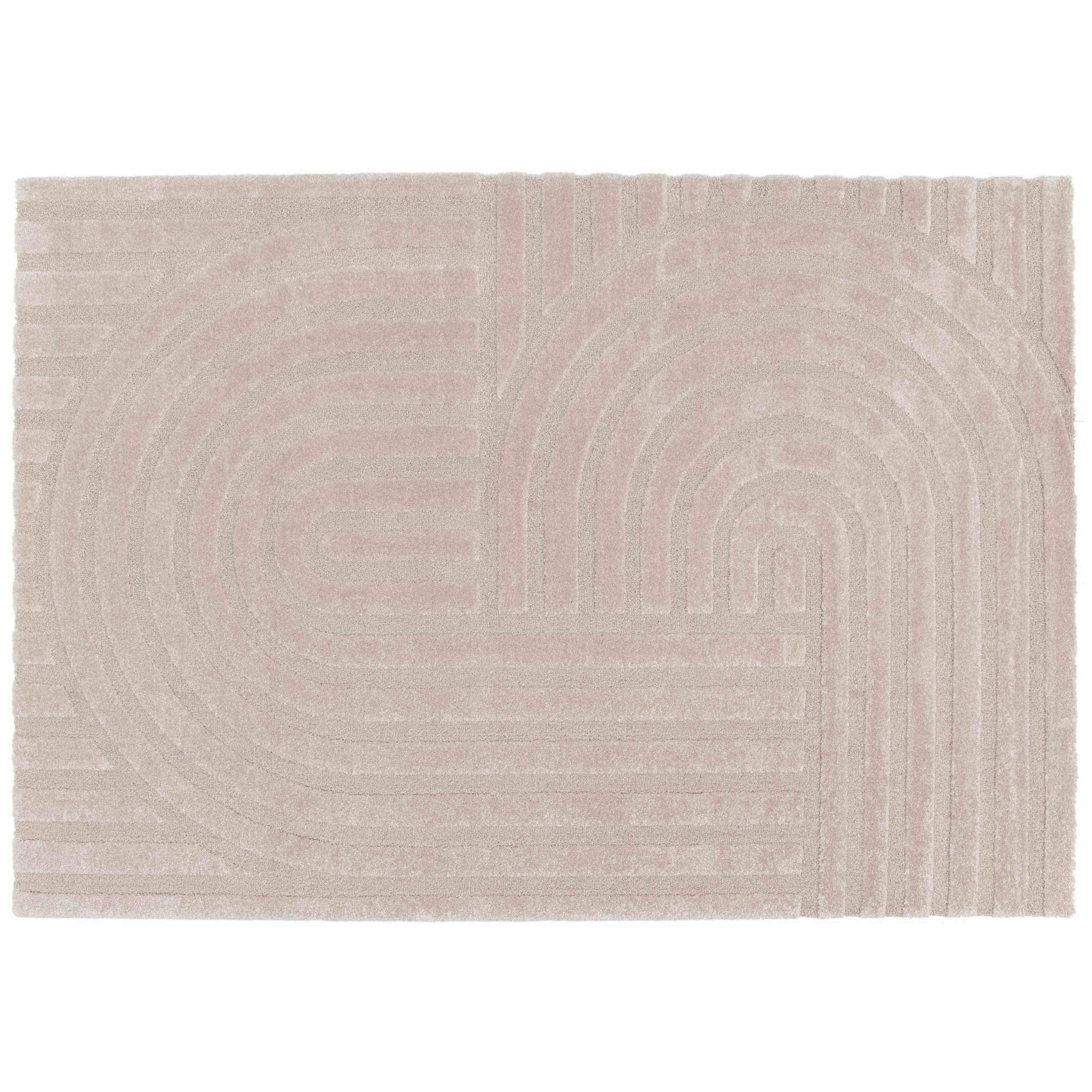 TEPPICH, Beige - Beige, Textil (160/230cm) - Oviala