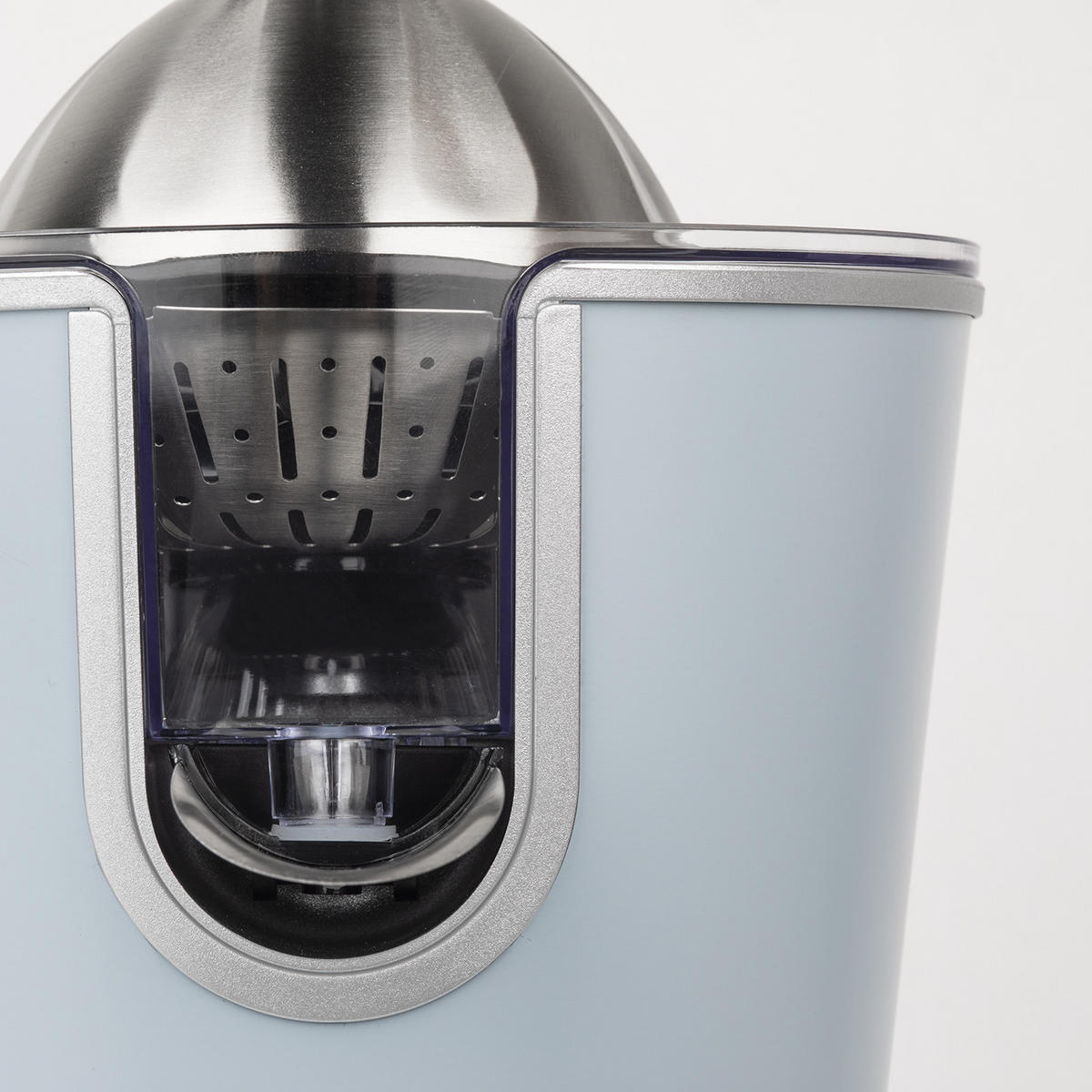 ZITRUSPRESSE AGR86 Pastellblau, Hebel und Filter aus Edelstahl, Anti-Tropf-System, BPA-frei - Blau, Metall (18.5/29/25.5cm) - HKoenig