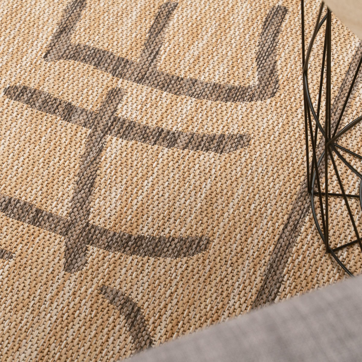 OUTDOORTEPPICH 80/250 cm Kitchen 385 - Beige, Textil (80/250cm) - Paco Home