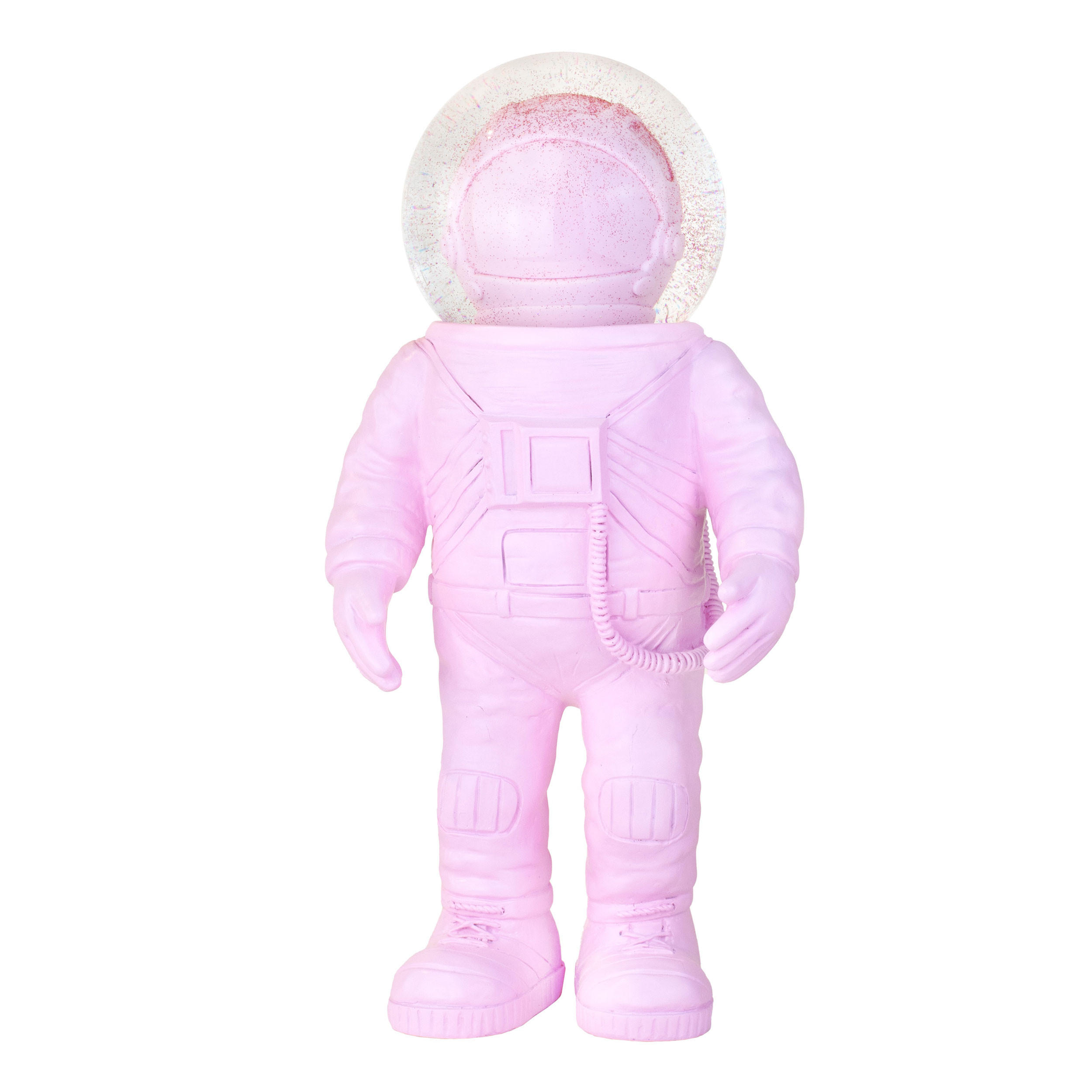 SCHNEEKUGEL Summerglobe The Astronauts Giant, Glas / Polyresin, Pink, 30 cm - Pink, Glas (13/30/15cm) - Donkey Products