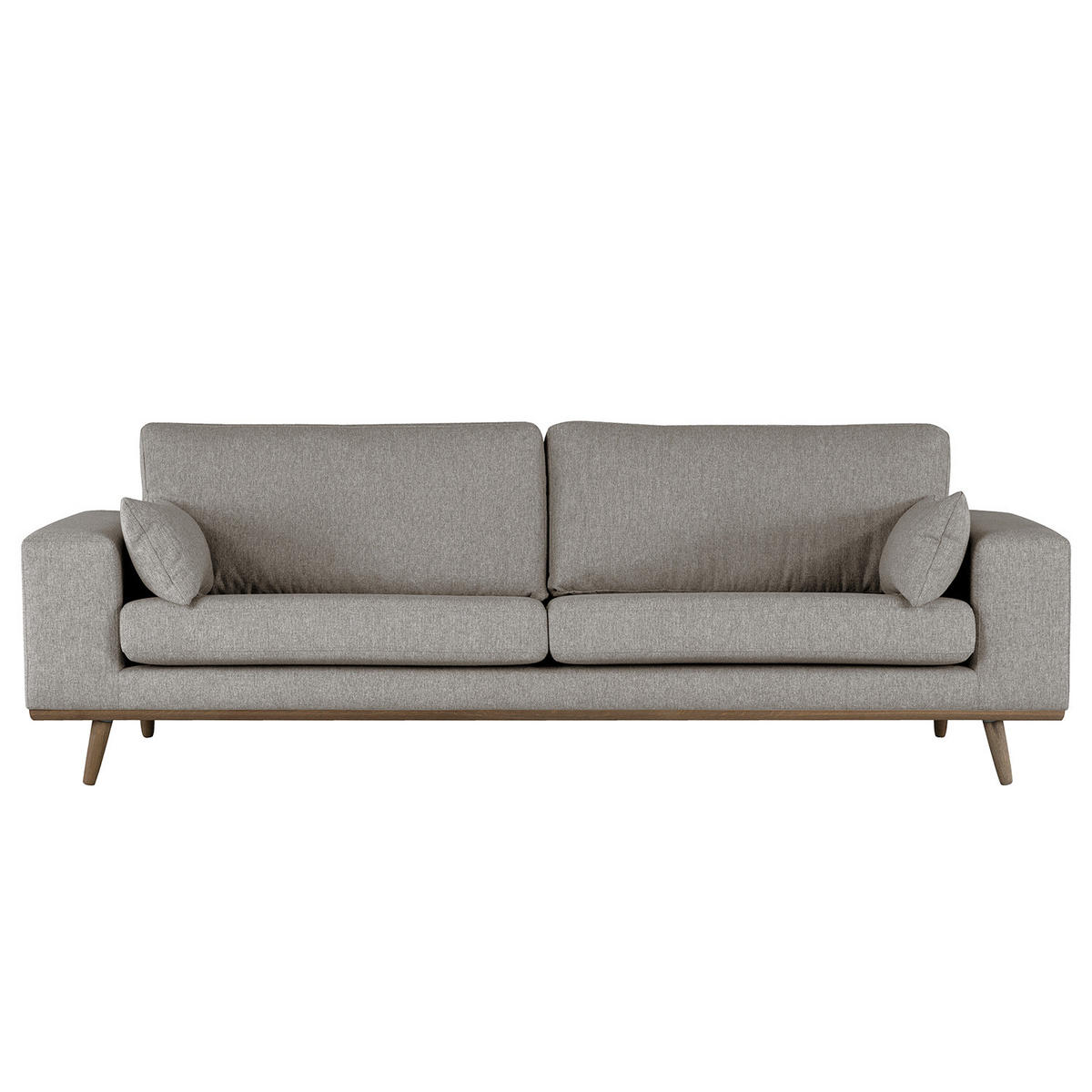 3-SITZER SOFA - Graubraun, Textil (237/81/88cm) - home24