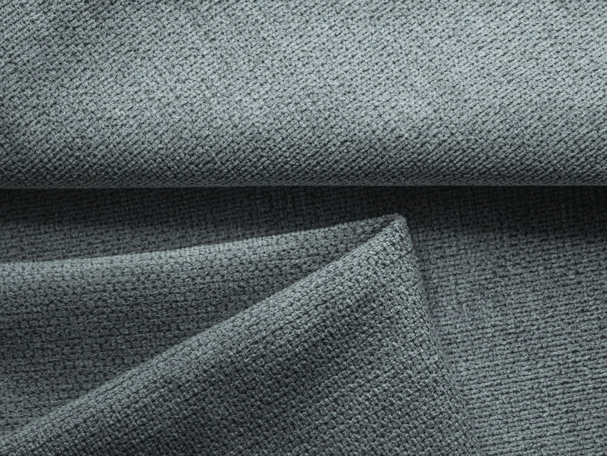 WOHNLANDSCHAFT Chenille Stoff Blau - Blau/Blaugrau, Kunststoff/Textil (290/86/148cm) - Makamii