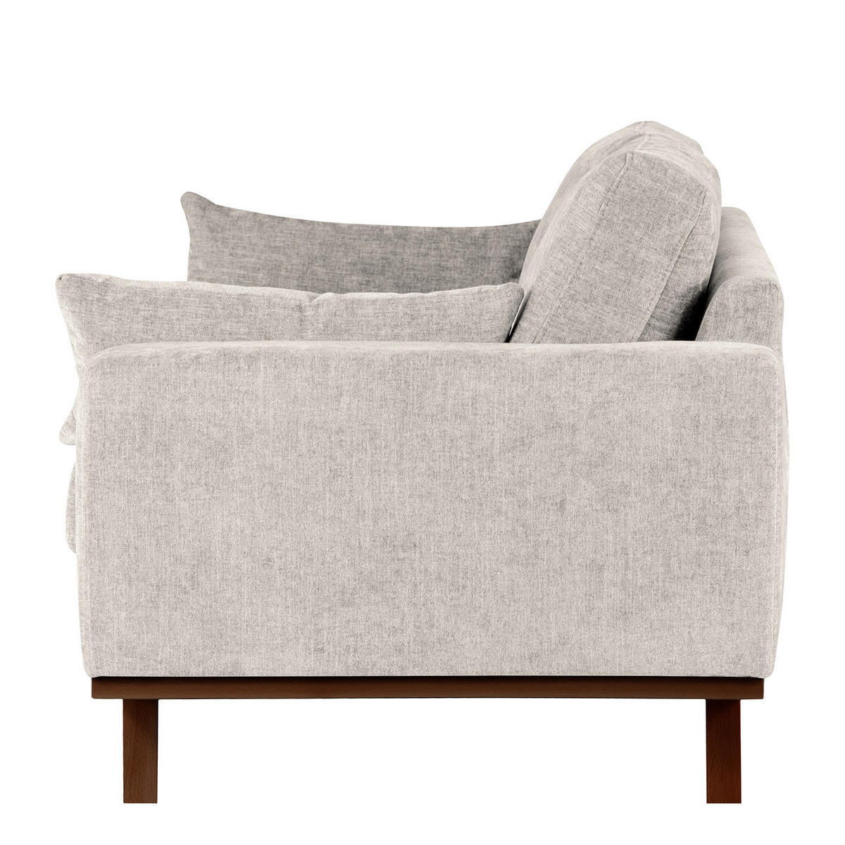 3-SITZER SOFA - Buchefarben/Grau, Holz/Buchenholz (237/81/88cm) - home24