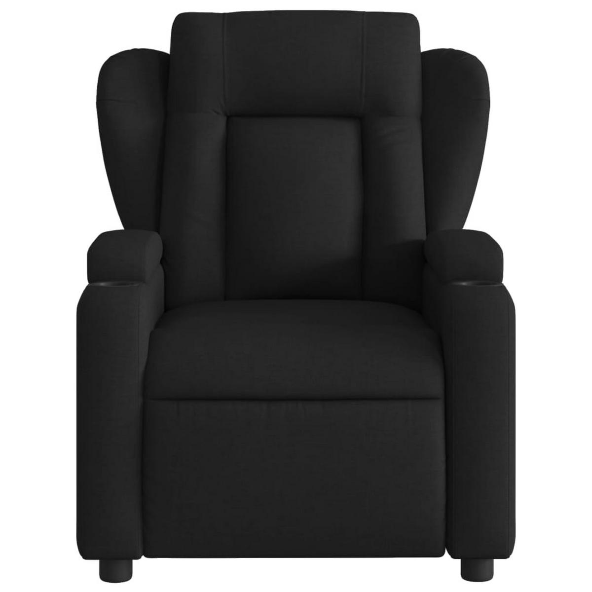 FERNSEHSESSEL Lorusso Schwarz - Schwarz, Metall (77/100/94.5cm) - Nettlife