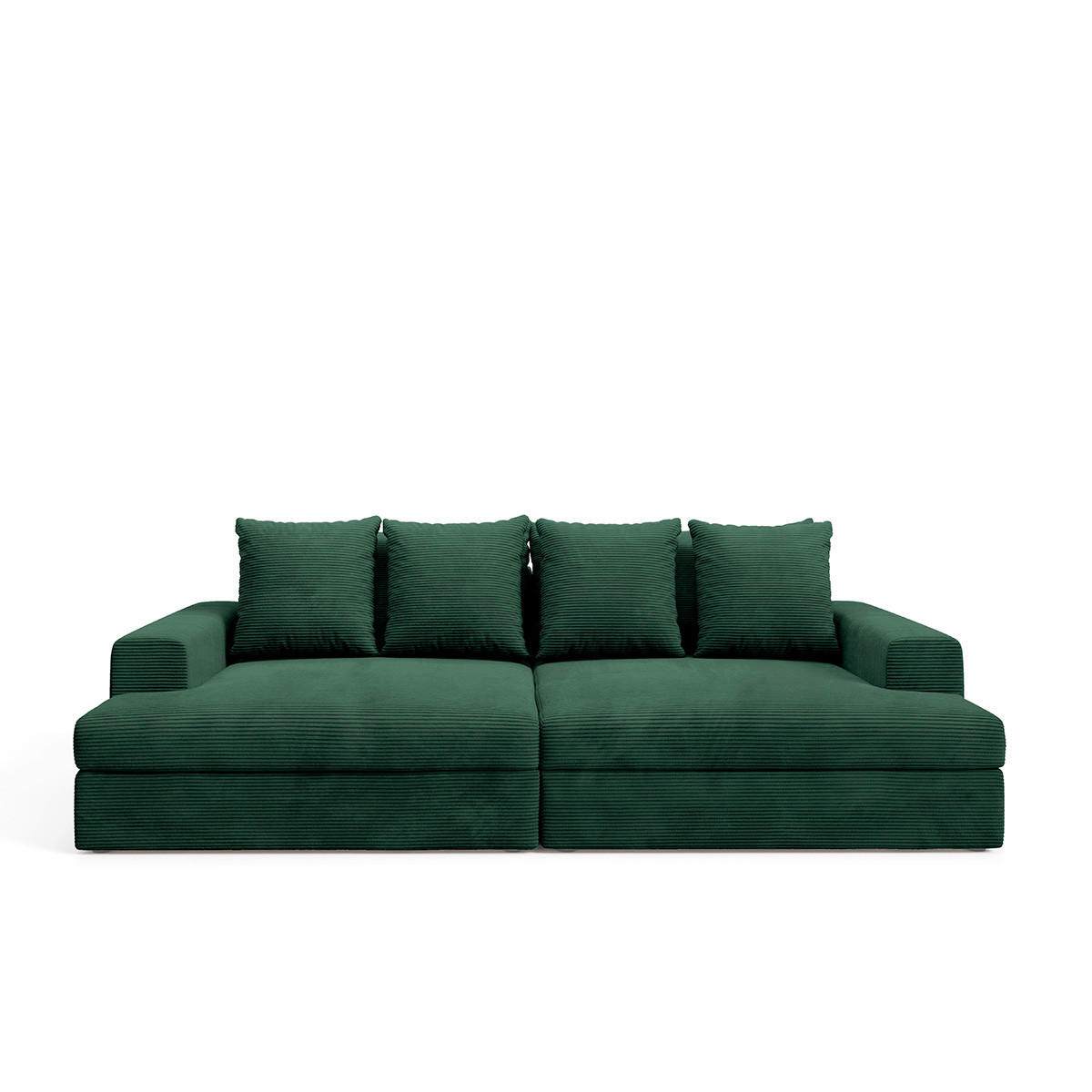 SOFA Paola 3 Sitzplätze Tannengrün - Waldgrün, Holz (272/86/167cm) - Petits-meubles