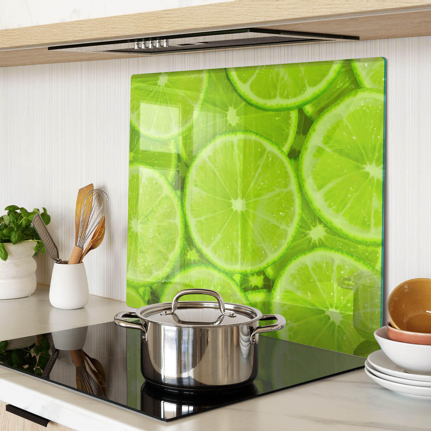 GLASPLATTE 60x52 cm Limes - Grün, Glas (60/0.4/52cm) - TULUP