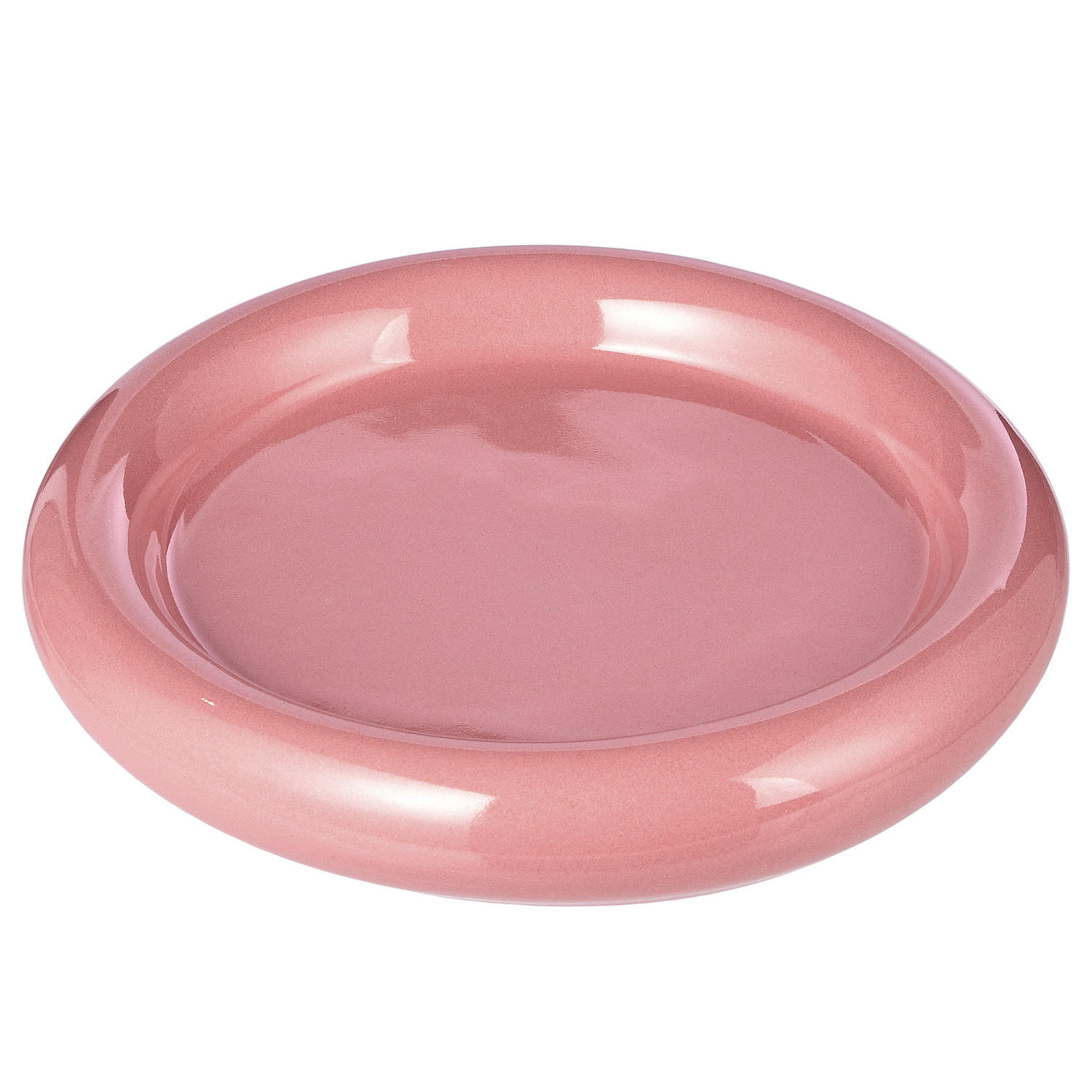 FRÜHSTÜCKSTELLER (4er Set) Groove - Rosa, Keramik (17/17/3cm) - Butlers