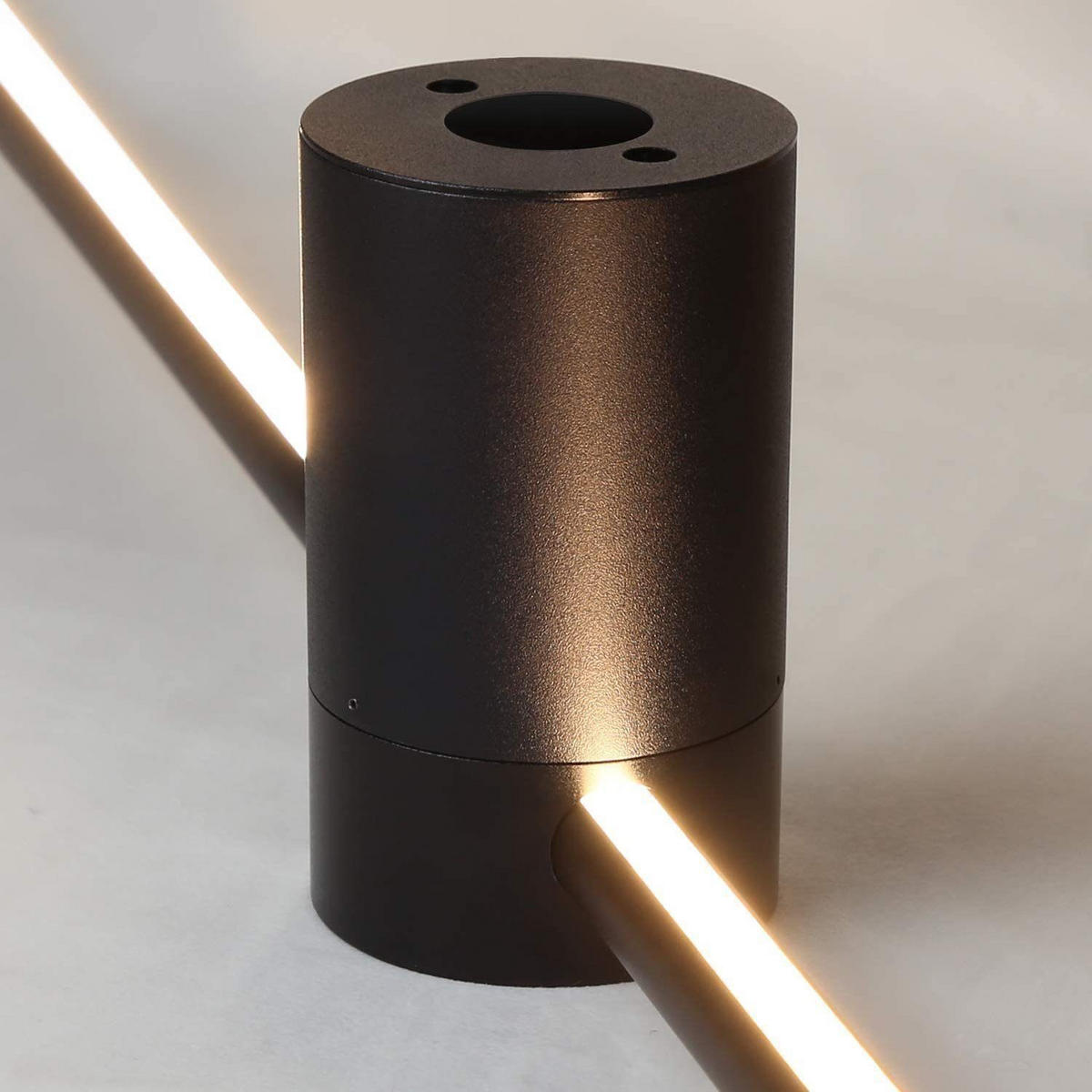 LED nástěnné svítidlo Nightcher (sada 2 ks) - černá, kov (100/10/6cm) - Nettlife