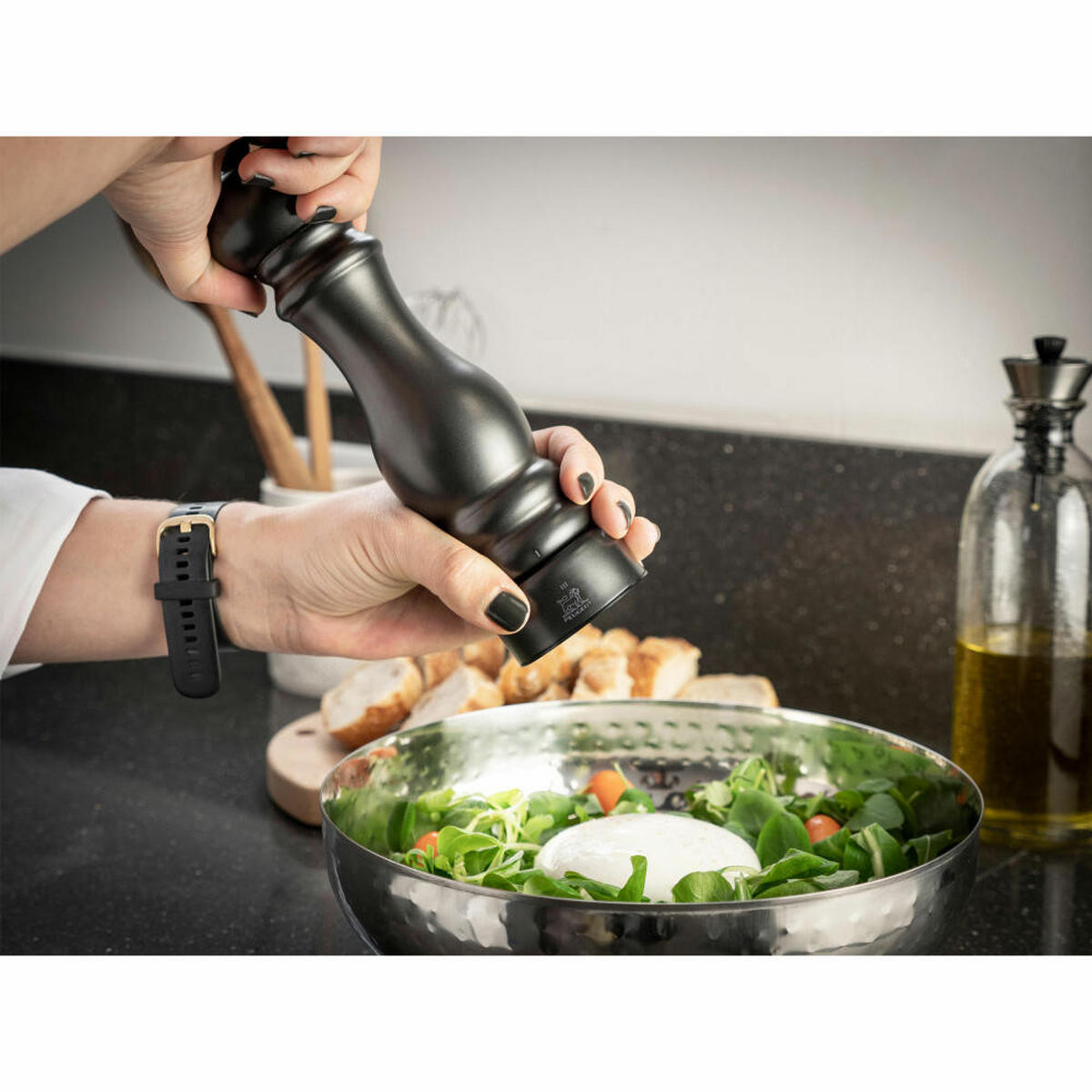 PFEFFERMÜHLE Paris Chef uSelect 22cm Edelstahl Stahlmahlwerk - Grau, Metall (6/22/6cm) - PEUGEOT