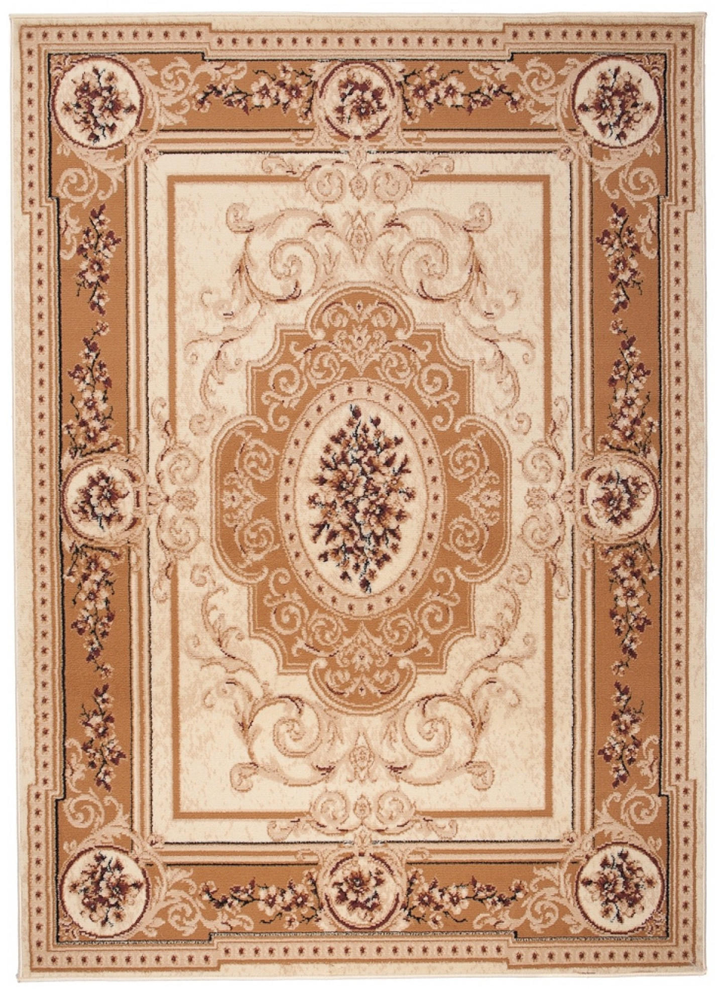TEPPICH ATLAS Beige Braun 70/130 cm - Beige/Braun, Textil (70/130cm) - Tapiso