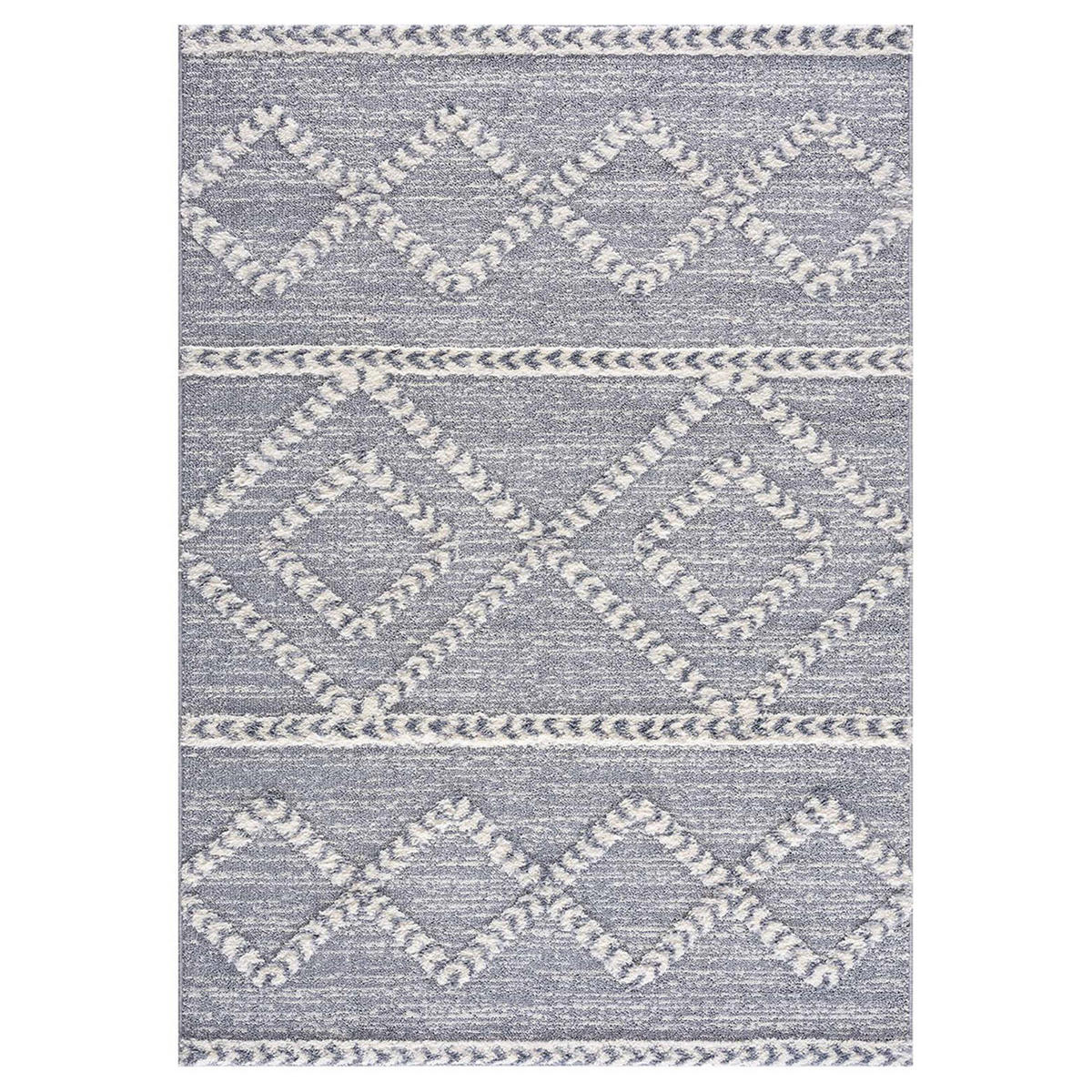 HOCHFLOR-TEPPICH Focus 3022 Grau 200x290 cm - Grau, Textil (200/290cm) - carpet city